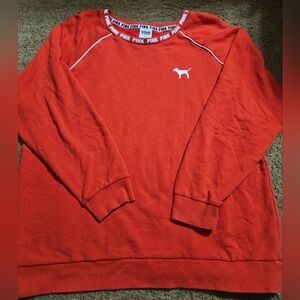 PINK Victoria's Secret Large Oversized Pullover Logo Sweatshirt